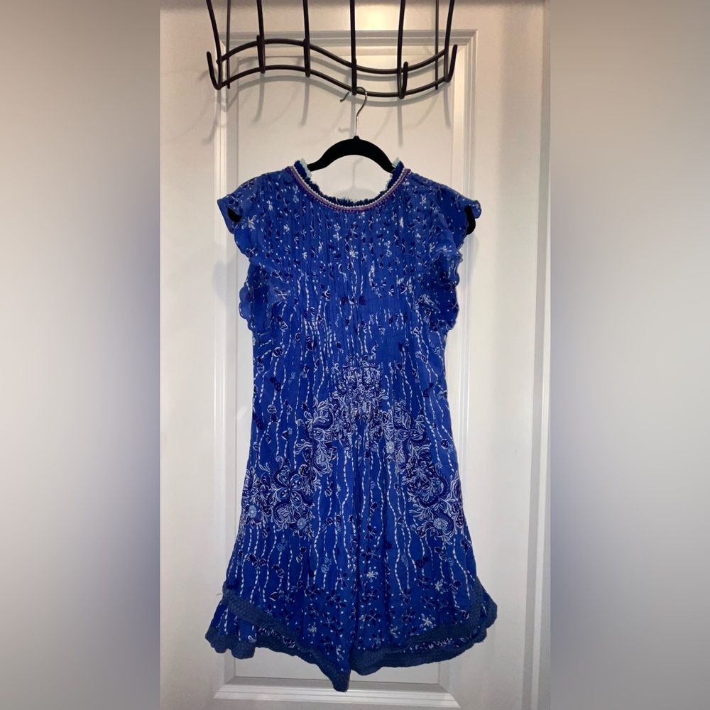 Poupette St. Barth Blue and White Floral Dress - Picture 4 of 7